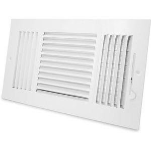 Ceiling Register, FanGoFast 3-Way ABS Sidewall Ceiling Air Vent  (12x6P)